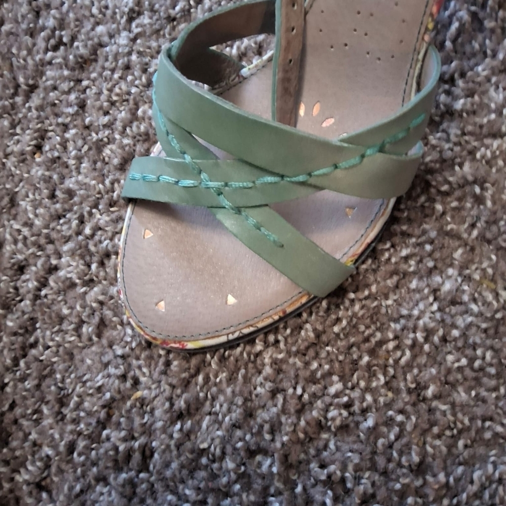 Kenzie Mint Green Strappy Sandals - Picture 11 of 16